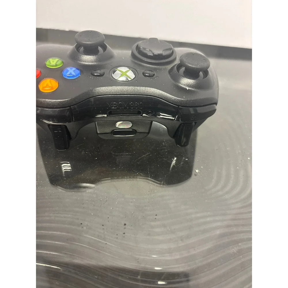 Microsoft Xbox 360 Black Wireless Controller Wired USB Gaming